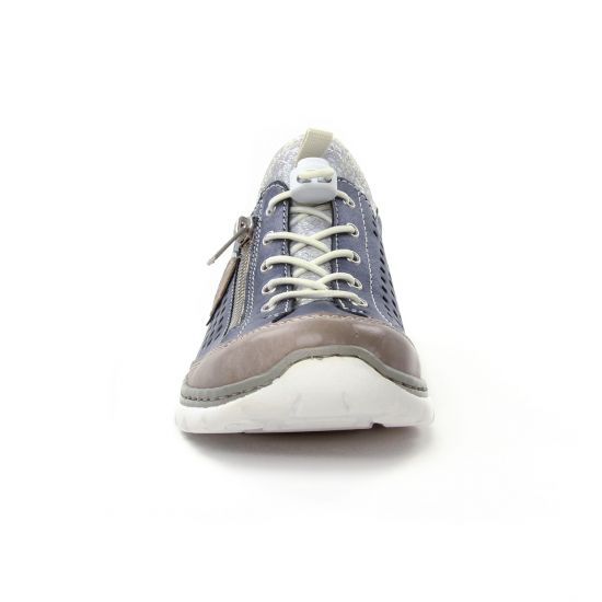 baskets mode bleu gris mode femme printemps été - Photo Produit 6