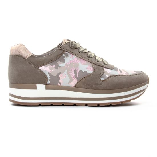 baskets mode rose marron mode femme printemps été - Photo Produit 2