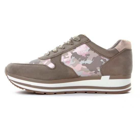 baskets mode rose marron mode femme printemps été - Photo Produit 3