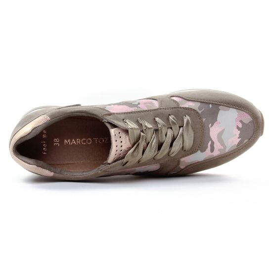 baskets mode rose marron mode femme printemps été - Photo Produit 4