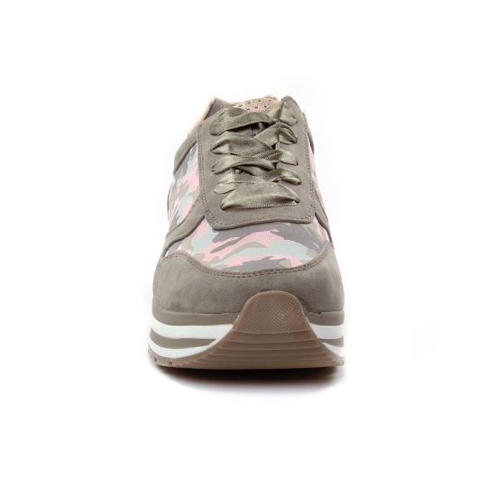 baskets mode rose marron mode femme printemps été - Photo Produit 6