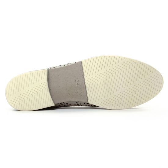 derbies beige argent mode femme printemps été - Photo Produit 5