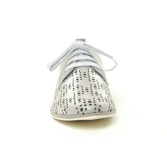 derbies beige argent mode femme printemps été - Photo Produit 6