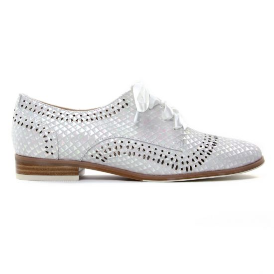 derbies blanc mode femme printemps été - Photo Produit 2
