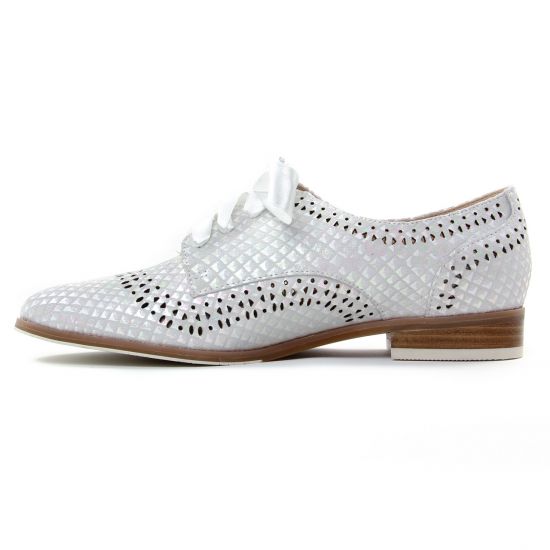derbies blanc mode femme printemps été - Photo Produit 3