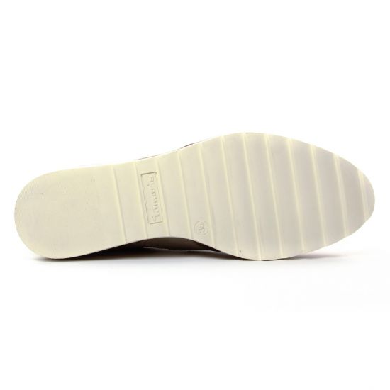 derbys compensées beige doré mode femme printemps été - Photo Produit 5