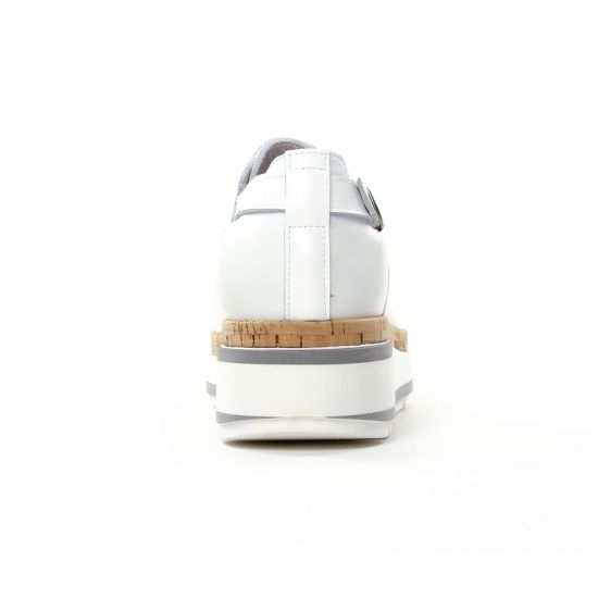 derbys compensées blanc mode femme printemps été - Photo Produit 7