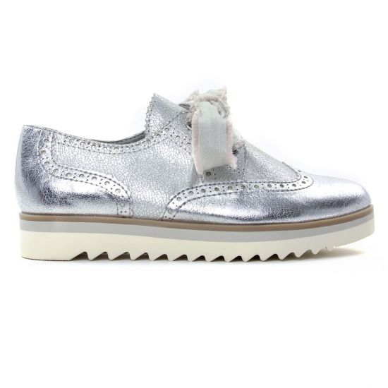 derbys compensées gris argent mode femme printemps été - Photo Produit 2
