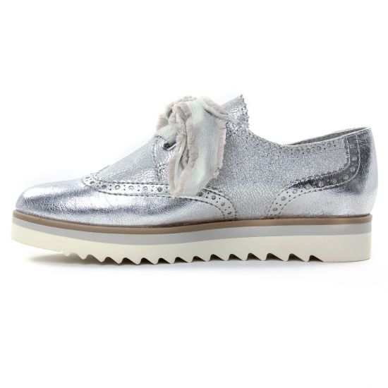 derbys compensées gris argent mode femme printemps été - Photo Produit 3