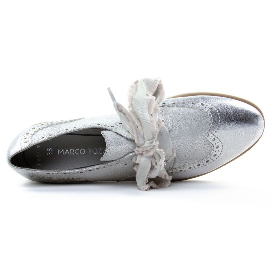 derbys compensées gris argent mode femme printemps été - Photo Produit 4