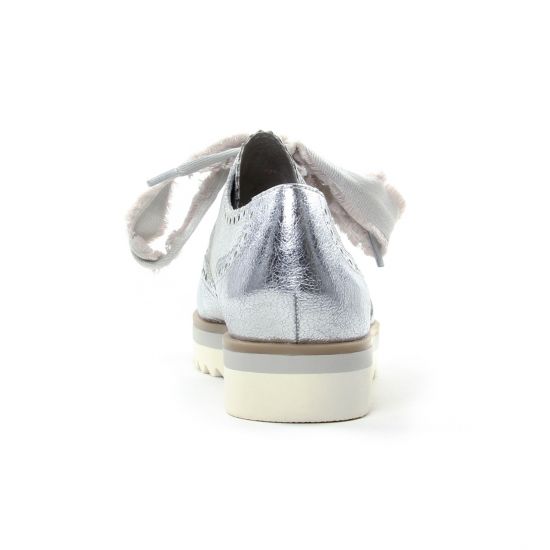 derbys compensées gris argent mode femme printemps été - Photo Produit 7