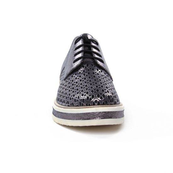 derbys compensées mauve metal mode femme printemps été - Photo Produit 6