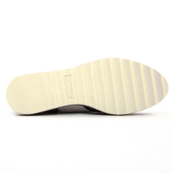 derbys compensées noir blanc mode femme printemps été - Photo Produit 5