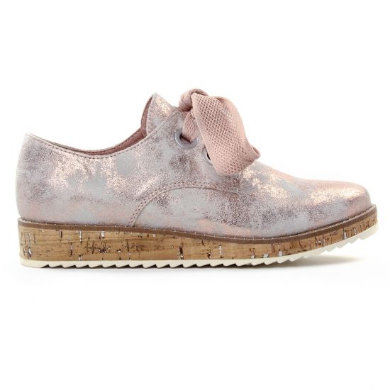 derbys compensées rose metal mode femme printemps été - Photo Produit 2