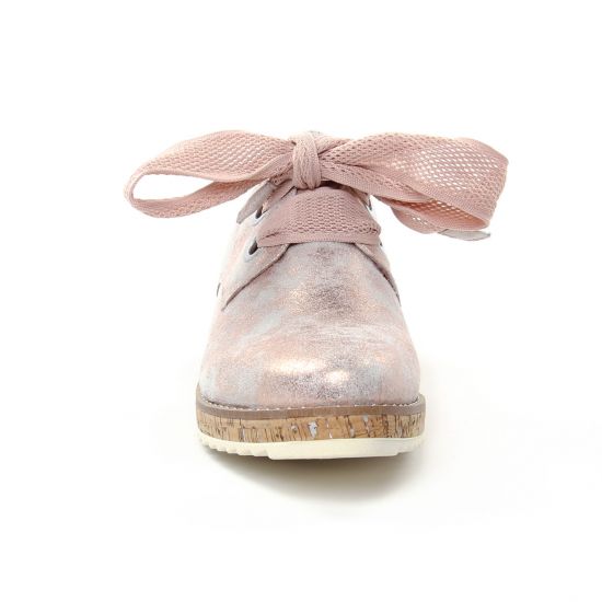 derbys compensées rose metal mode femme printemps été - Photo Produit 6
