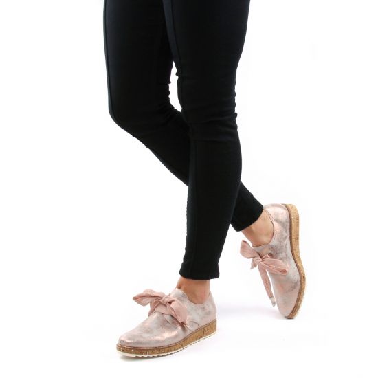 derbys compensées rose metal mode femme printemps été - Photo Produit 8
