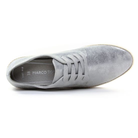tennis gris argent mode femme printemps été - Photo Produit 4