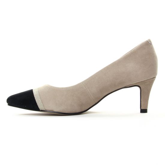 escarpins beige noir mode femme printemps été - Photo Produit 3