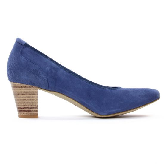 escarpins bleu mode femme printemps été - Photo Produit 2