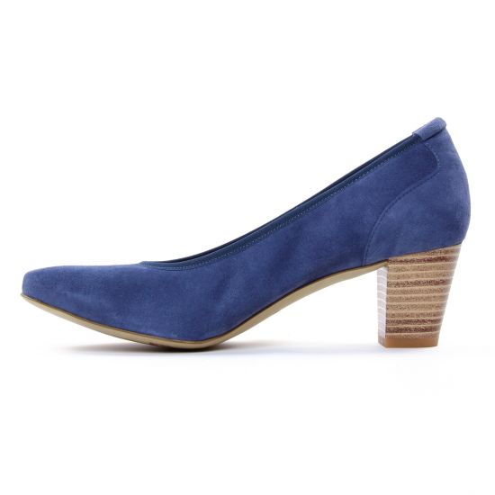 escarpins bleu mode femme printemps été - Photo Produit 3