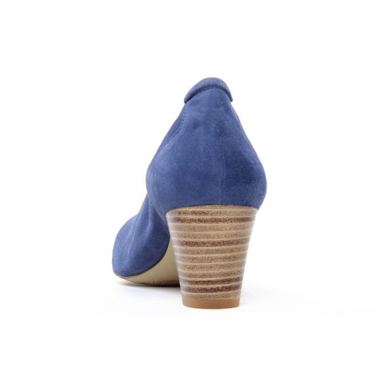 escarpins bleu mode femme printemps été - Photo Produit 7