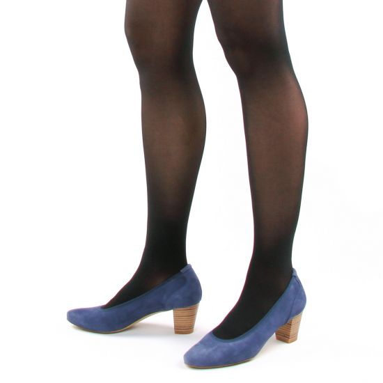 escarpins bleu mode femme printemps été - Photo Produit 8