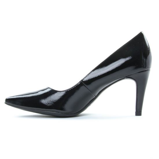 escarpins noir vernis mode femme printemps été - Photo Produit 3