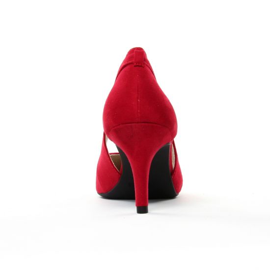 escarpins rouge mode femme printemps été - Photo Produit 7