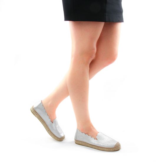 espadrilles argent mode femme printemps été - Photo Produit 8