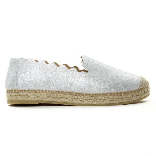 espadrilles argent mode femme printemps été - Photo Produit 2