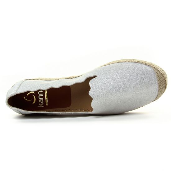espadrilles argent mode femme printemps été - Photo Produit 4