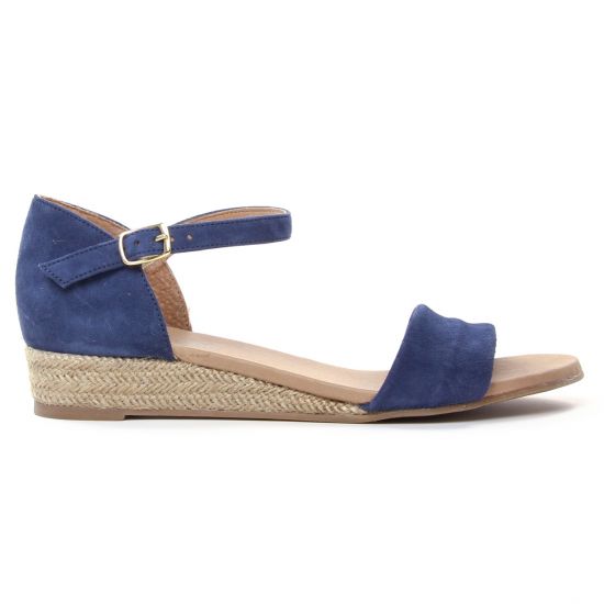 espadrilles compensées bleu mode femme printemps été - Photo Produit 2