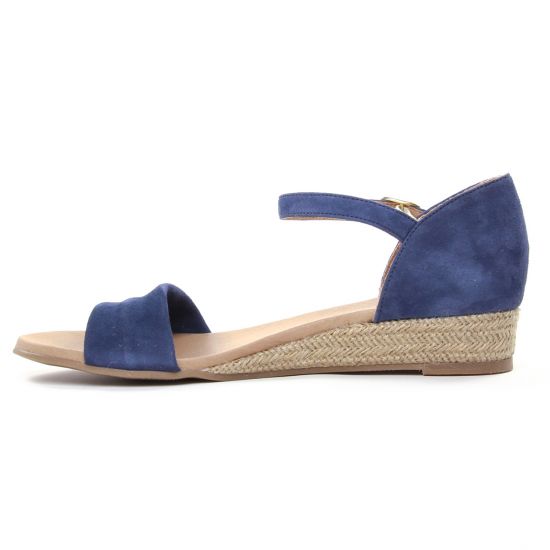 espadrilles compensées bleu mode femme printemps été - Photo Produit 3