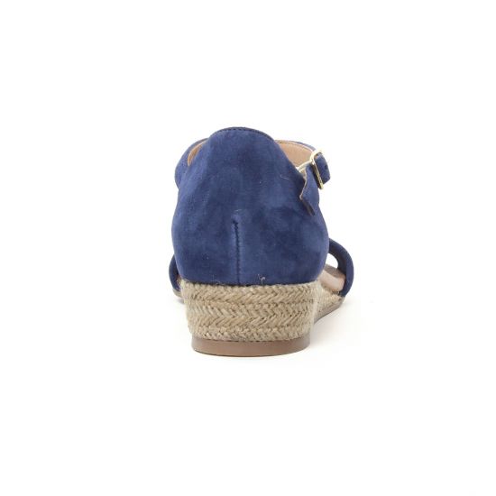 espadrilles compensées bleu mode femme printemps été - Photo Produit 7