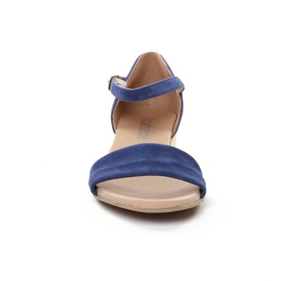 espadrilles compensées bleu mode femme printemps été - Photo Produit 6