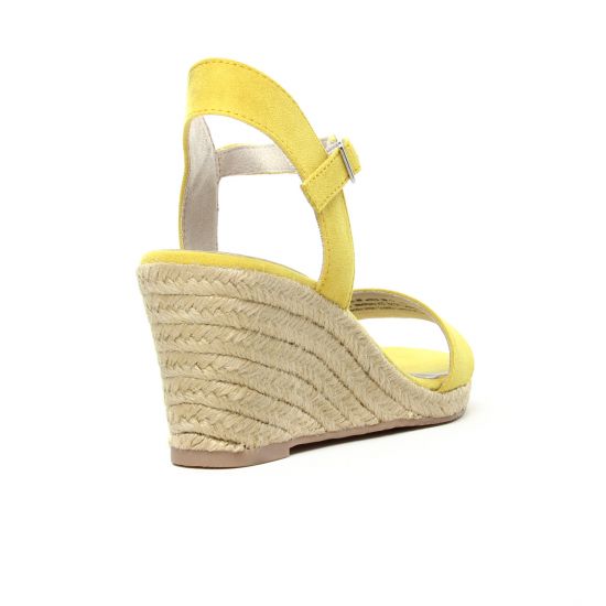 espadrilles compensées jaune mode femme printemps été - Photo Produit 7