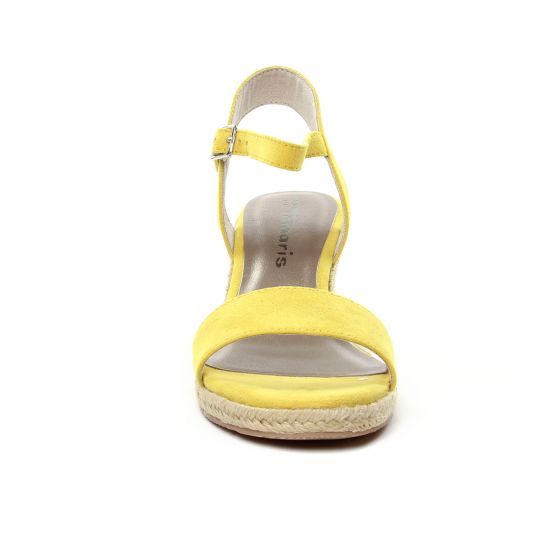espadrilles compensées jaune mode femme printemps été - Photo Produit 6