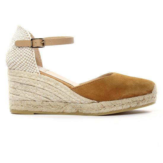 espadrilles compensées marron mode femme printemps été - Photo Produit 2