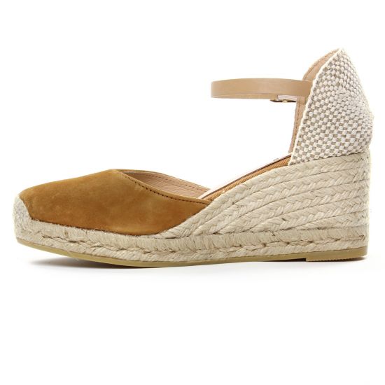 espadrilles compensées marron mode femme printemps été - Photo Produit 3