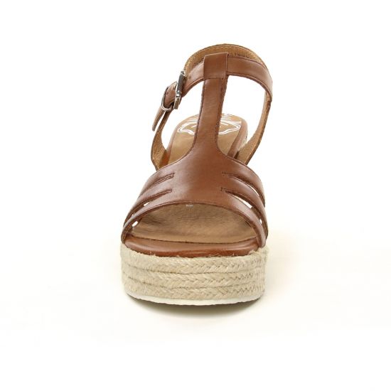 espadrilles compensées marron mode femme printemps été - Photo Produit 6