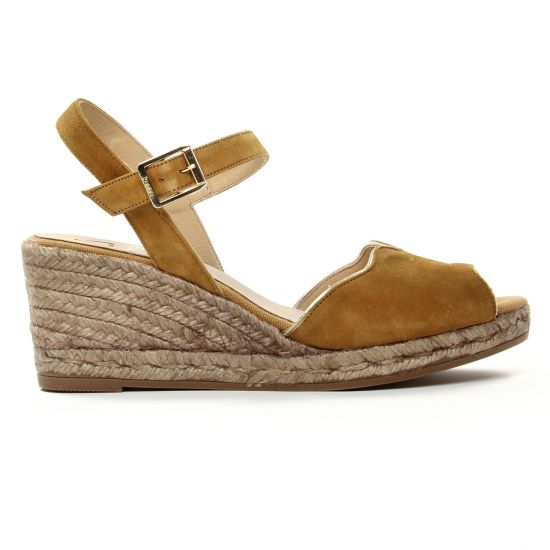 espadrilles compensées marron mode femme printemps été - Photo Produit 2