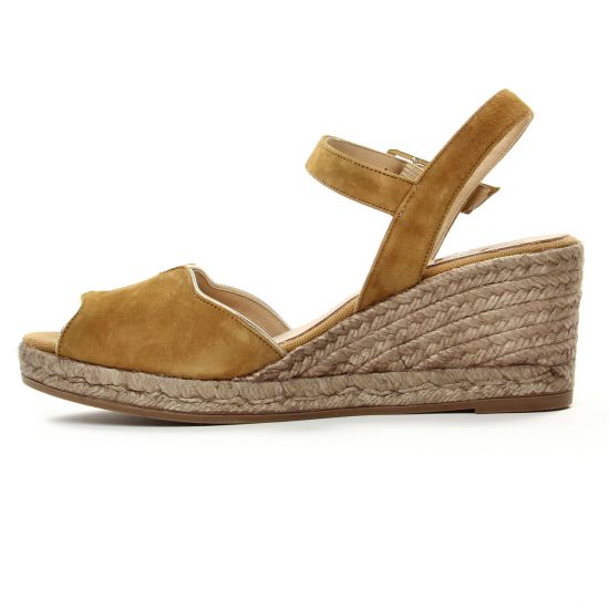 espadrilles compensées marron mode femme printemps été - Photo Produit 3