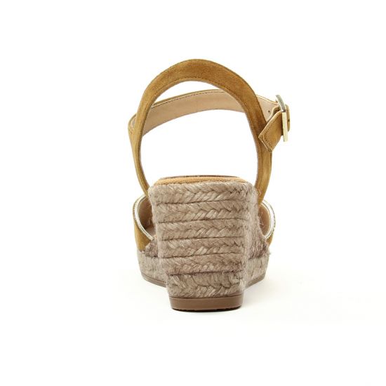 espadrilles compensées marron mode femme printemps été - Photo Produit 7