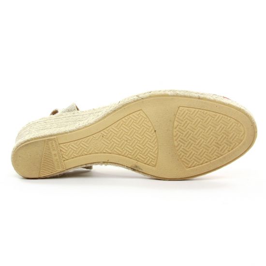 espadrilles compensées orange mode femme printemps été - Photo Produit 5
