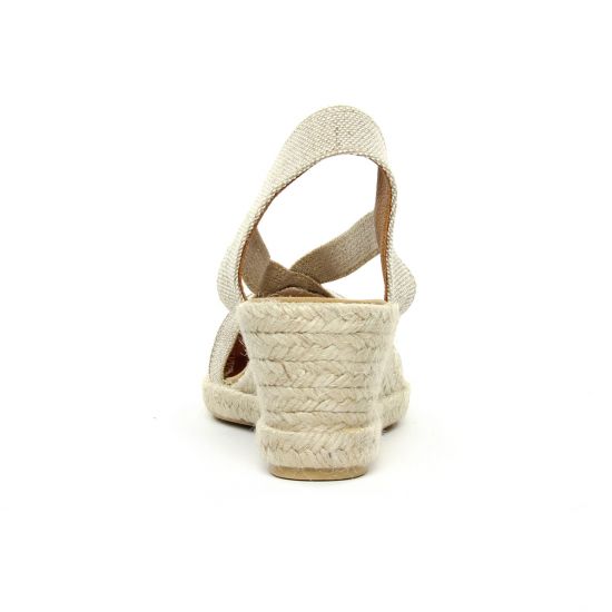espadrilles compensées orange mode femme printemps été - Photo Produit 7