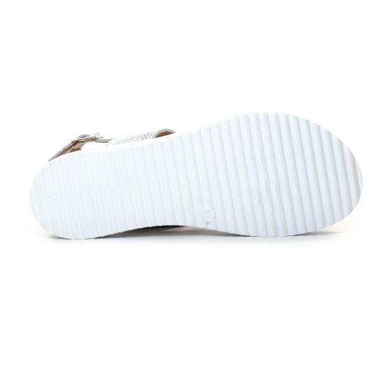 sandales compensées gris argent mode femme printemps été - Photo Produit 5