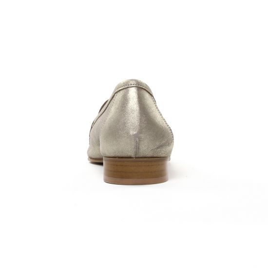 mocassins beige doré mode femme printemps été - Photo Produit 7