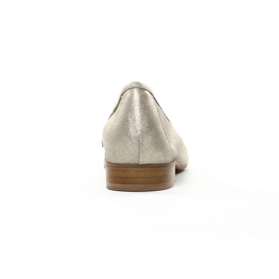 mocassins beige doré mode femme printemps été - Photo Produit 7