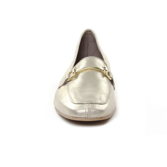 mocassins beige doré mode femme printemps été - Photo Produit 6