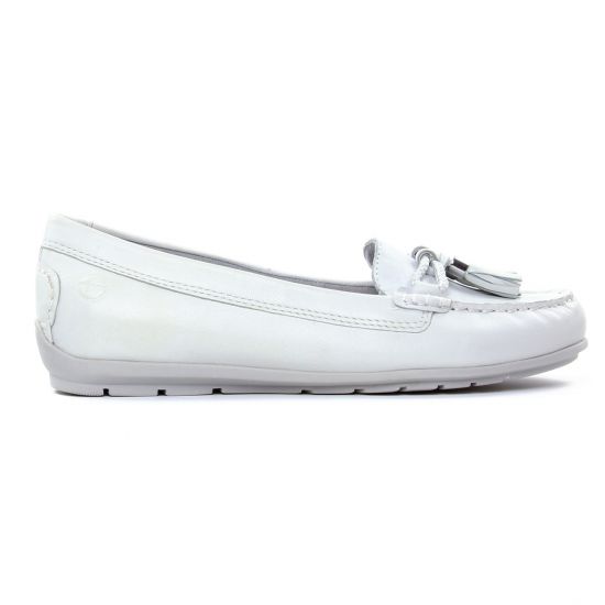 mocassins confort blanc mode femme printemps été - Photo Produit 2